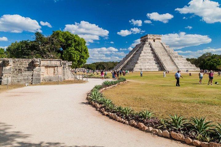 Chichen Itza, Cenote Chichikan & Valladolid from Playa del Carmen