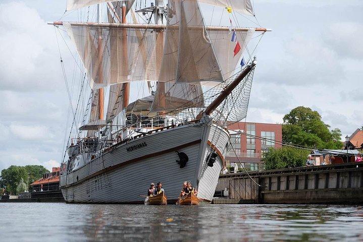 Cedar canoe tour in Klaipeda - ideal for Cruise Ship travelers.