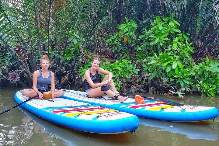 Paddling to explore the historic Vietnam War Rach Chiec jungle,