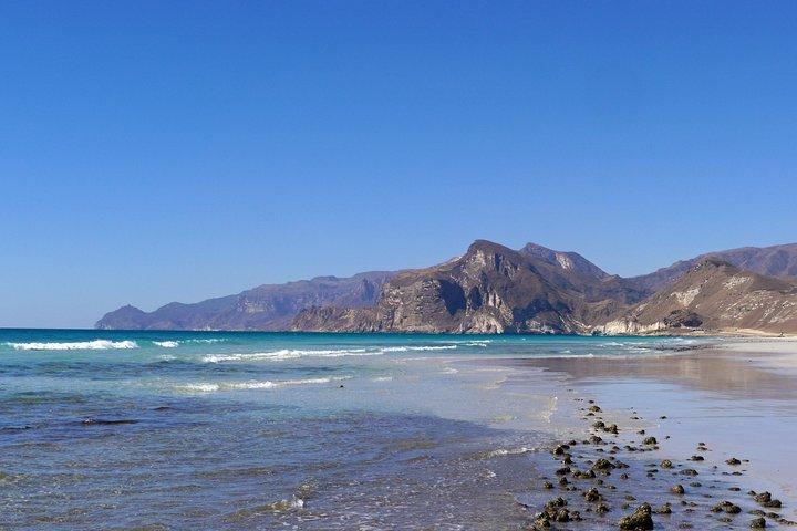 West Coast Mountains and Beaches (Fazayah beach + Shaat cliff)