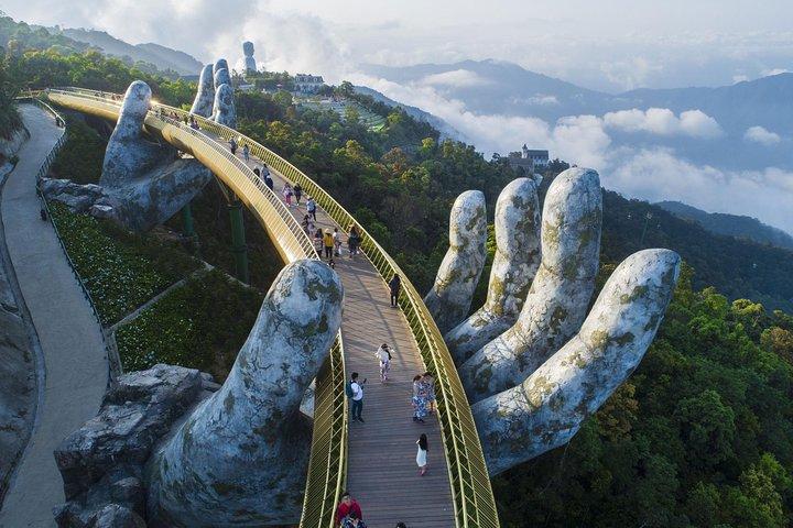 Marble Mountains and Ba Na Hills (Golden Bridge) full day tour