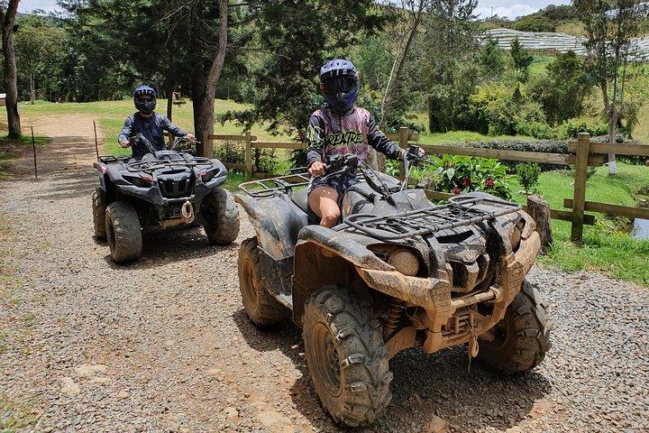 Stunning ATV 1hr + awesome PARAGLIDING over giant waterfalls from MEDELLIN