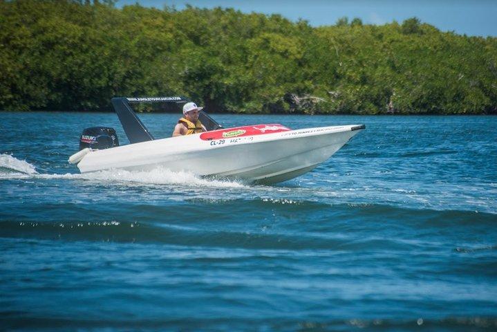 Speedboat and snorkel tour: Single Passenger Boat