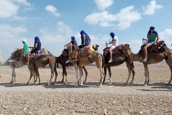 Agafay Desert: Camel and Quad Bike with Chouf L’Or Dinner