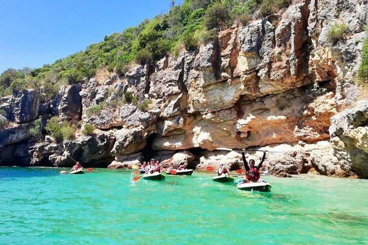 The Lisbon Kayak Day Tour (transport & picnic at beach)