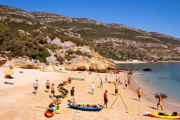 The Lisbon Kayak Day Tour (transport & picnic at beach)