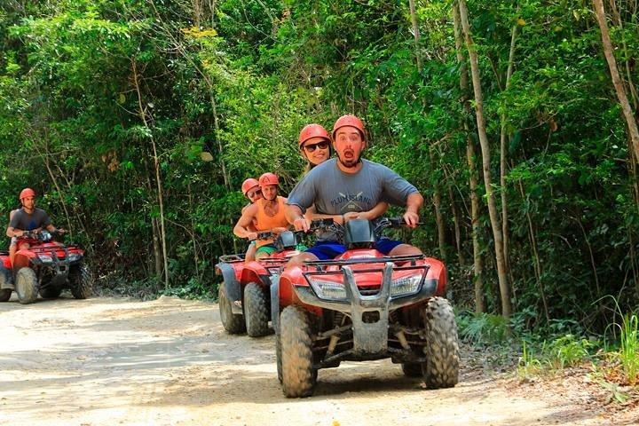 ATV (shared), Horse Back Riding, Ziplines, & Cenote from Cancún