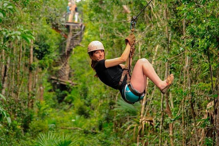 ATV (shared), Horse Back Riding, Ziplines, & Cenote from Cancún