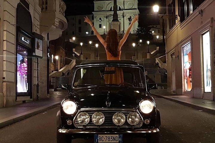 NIGHT TOUR THINK BIG, GO MINI! Rome in Mini Cooper Classic Cabrio