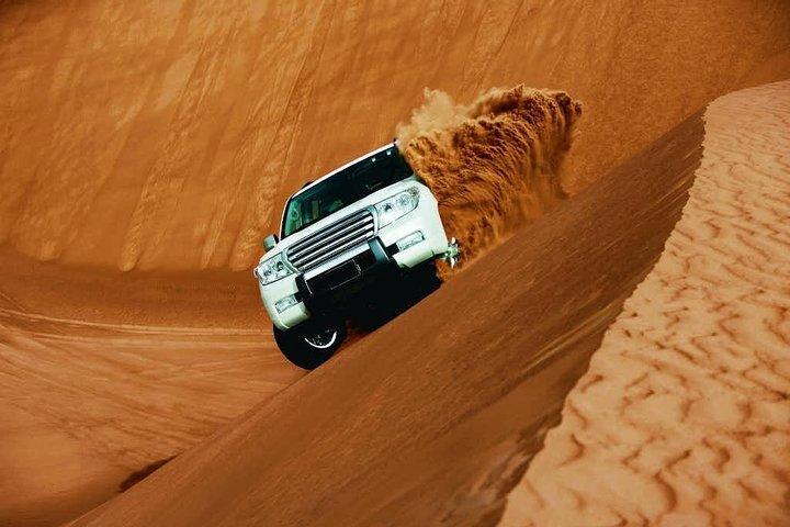 Dubai Desert Dune and Camel Riding Safari with BBQ Dinner
