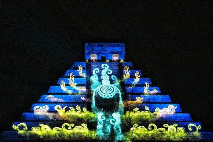 Amazing Chichen Itza Lights Show, includes Valladolid, buffet and cenote tour.
