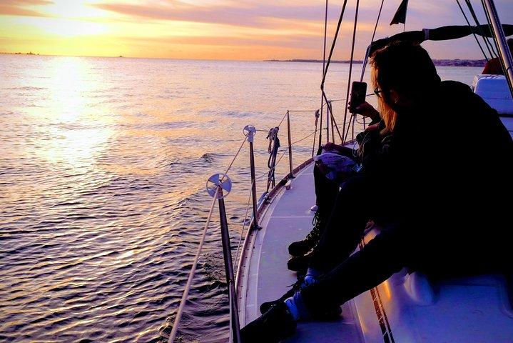 Lisbon: Best Views from a Sailboat-Sunset or Day Shared Tour