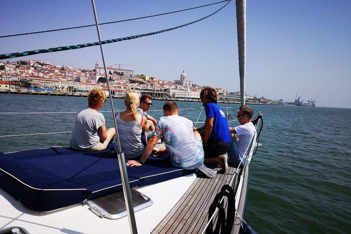 Lisbon Sailing Tour on a Luxury Sailing Yacht with 2 Drinks