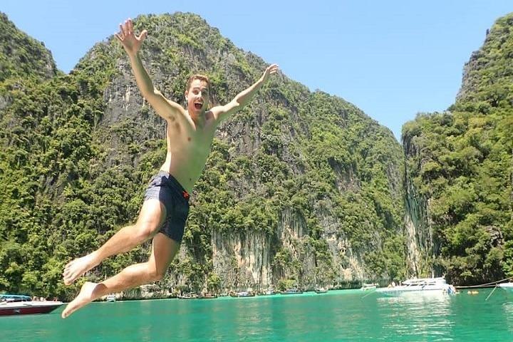 Phi Phi Island Viking Cave Monkey Beach Khai Island Tour from Phuket