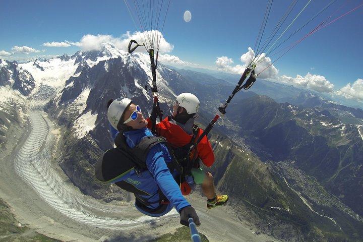 Paragliding Tandem Flight over Chamonix - From Plan de L'Aiguille