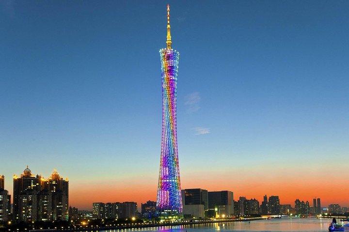Guangzhou Pearl River Night Cruise Layover Tour Enjoy Beautiful Canton Tower