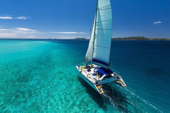 Catamaran to Isla Mujeres with Snorkel, Open Bar & Beach Club