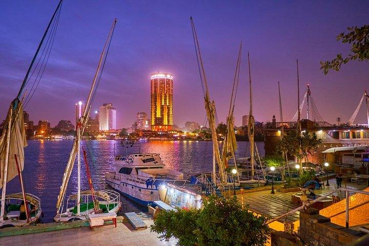 Felucca by Night in Cairo
