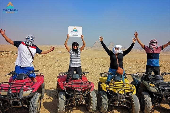 1- Hour Quad Bike Desert Safari Around Pyramids Enjoying Sunset Or Sunrise