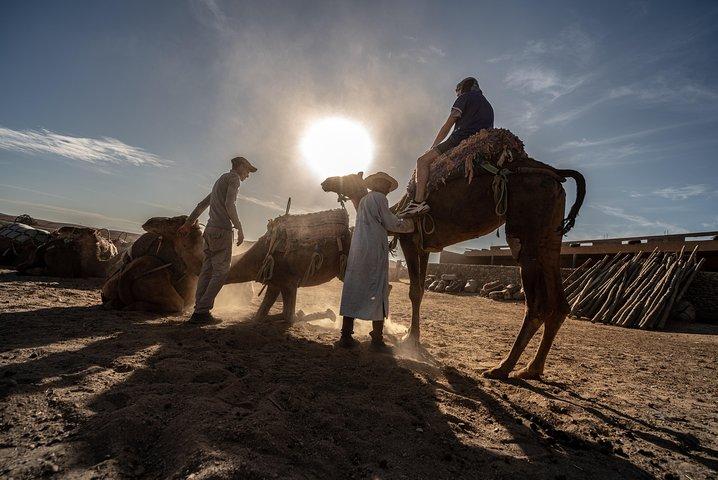 Authentic Agafay Camel Experience with Moroccan Snack