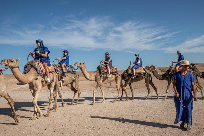 Authentic Agafay Camel Experience with Moroccan Snack