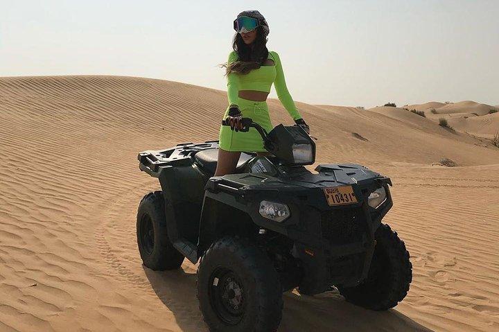 Desert Safari Dubai, ATV Bike, Camel Riding, VIP Sitting and BBQ