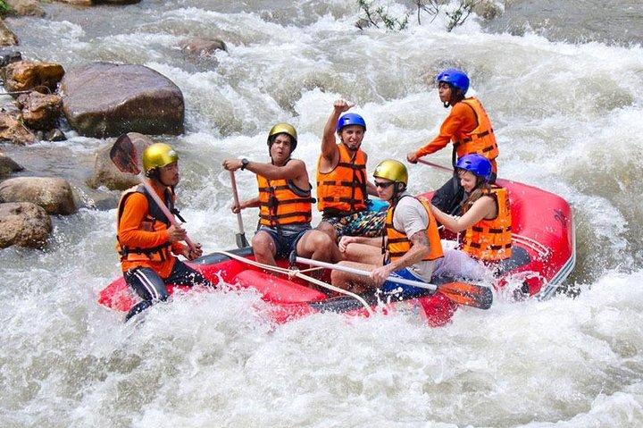 Phuket Adventure Day Tour for Rafting 7 Km., Zipline, Waterfall and Lunch