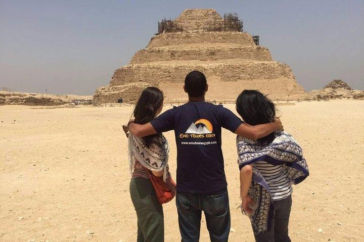 Day Tour to Giza Pyramids Memphis City Dahshur and Saqqara Pyramids