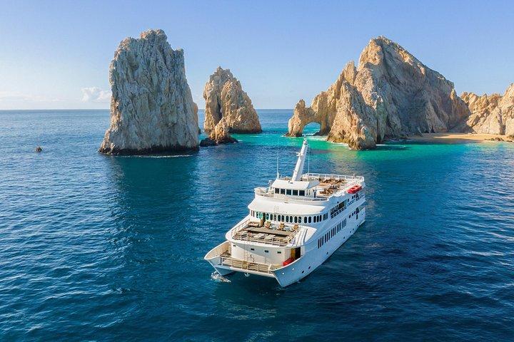 Cabo Whale Watch Three-Level Vessel and Majestic Arch
