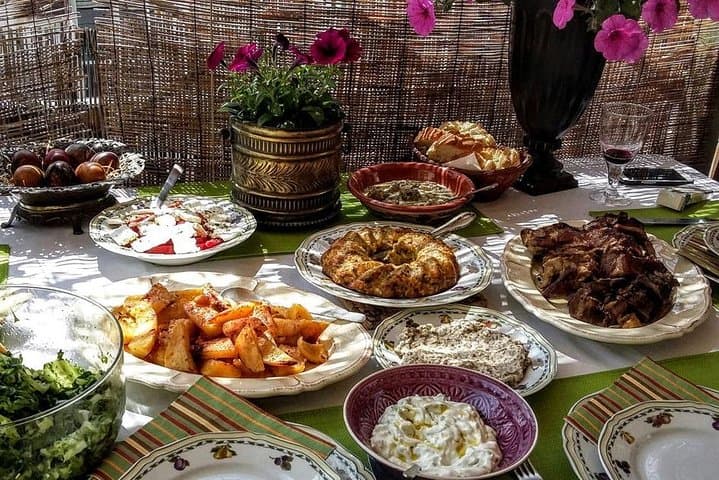 Delicious Greek Dinner Overlooking the Acropolis