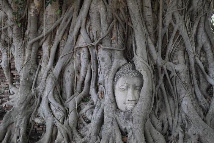 Afternoon Ayutthaya heritage site & River Boat Ride at Sunset