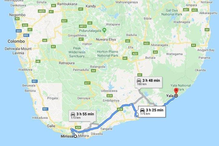 Mirissa City to Yala City Private Transfer