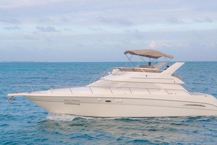 Cancun Yacht Tour - SEARAY YACHT 46 FT GREAT FOR SUNSET 15 PEOPLE MAX 25P9