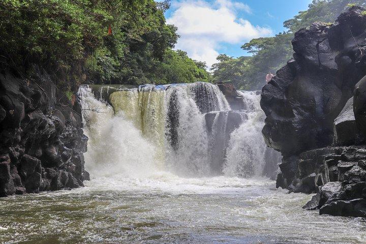 Speedboat Ile aux Cerfs + GRSE Waterfall, BBQ and Bar