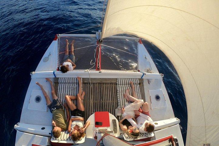 Sunset Cruise : Moorea Sailing on a Catamaran named Taboo