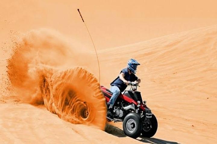 Evening Desert Safari + Quad Bike, Dune Bashing & BBQ Dinner & Live Show