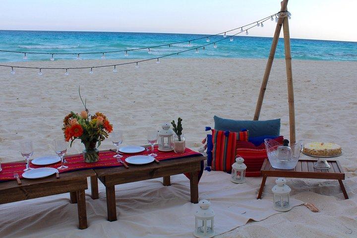 Mexican Picnic on the Beach with Friends