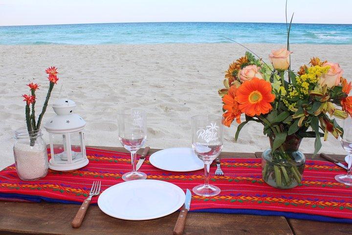 Mexican Picnic on the Beach with Friends