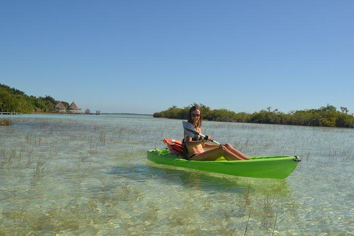 Bacalar Seven Color Lagoon and Mayan Experience Tour from Costa Maya