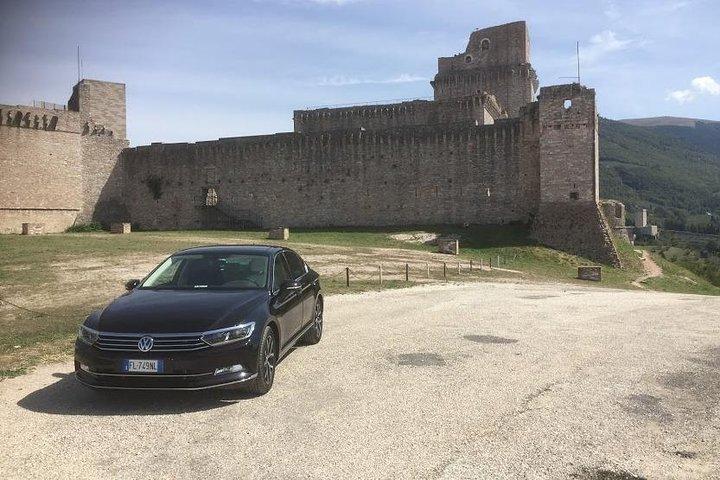 Private transfer from Rome city or airport to Umbria Assisi-Perugia-Orvieto area