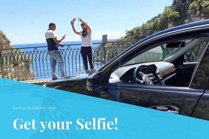 private transfer from Rome to Positano with stop in Pompeii (2hours)