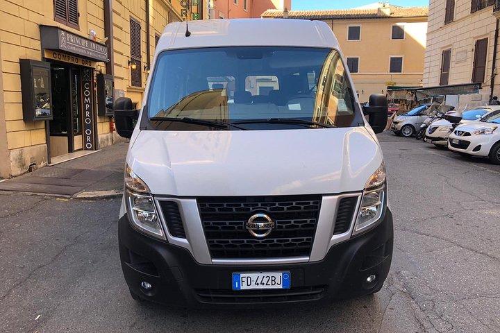 Shuttle to and from Rome City Hotels to Fiumicino Airport