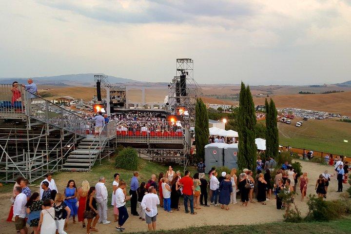 Andrea Bocelli concert LAJATICO Limousine Service from Florence