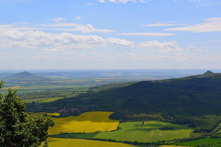 Czech Volcanic Mountains and Goat Farm Private Tour from Prague