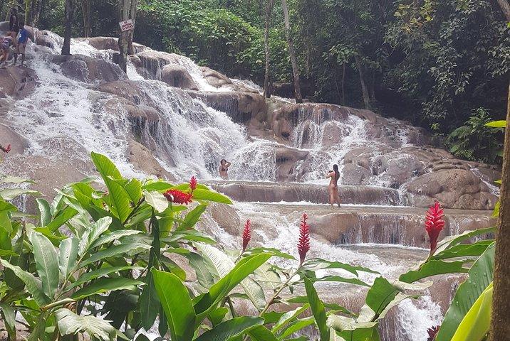 Blue Hole and Dunn's River Adventurous and hiking waterfalls from Ocho Rios