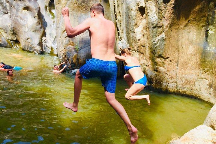 Private Guided Tour Hiking At Ba Ho Waterfall Jumping Cliff Included Lunch