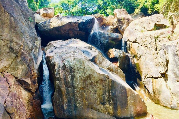 Private Guided Tour Hiking At Ba Ho Waterfall Jumping Cliff Included Lunch
