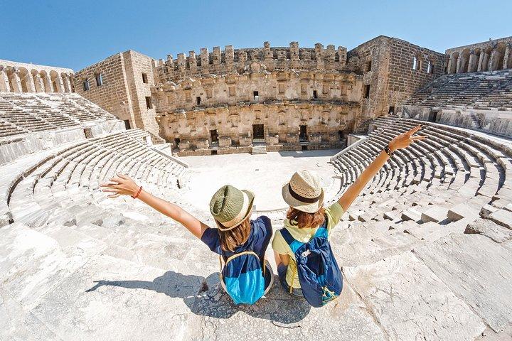 Alanya to Aspendos, Kursunlu Waterfalls and City of Side Tour