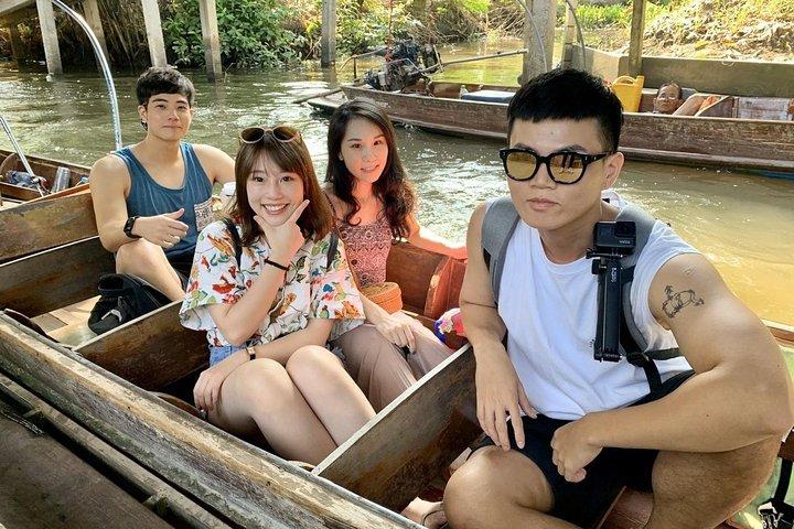 Train Market and Floating Market half day tour