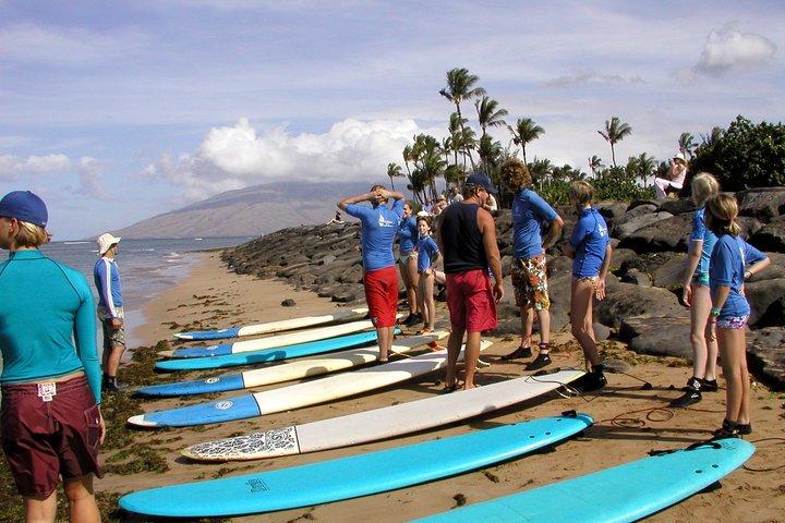 Maui Surf Instruction 101 at Kalama Beach in Kihei
